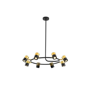 Люстра подвесная Alfa Light F3524-19 Gold+Black GU10*8