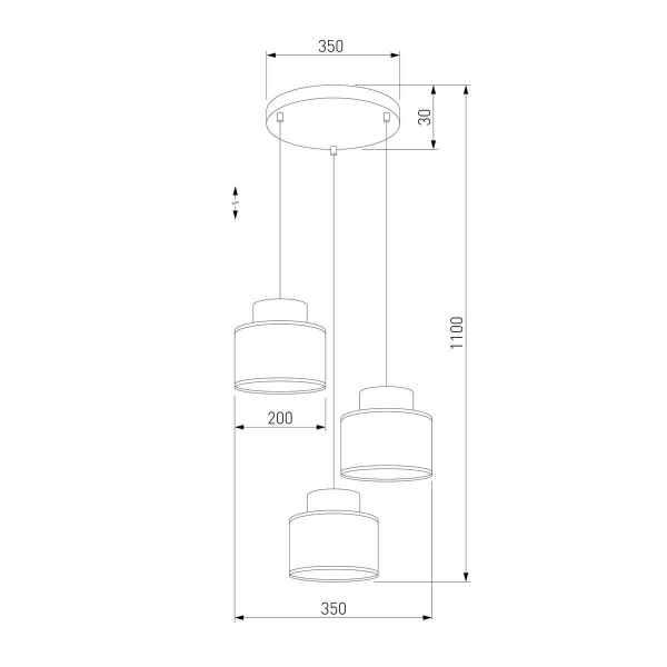 Подвесная люстра TK Lighting 2594 Duo Подвесная люстра TK Lighting 2594 Duo