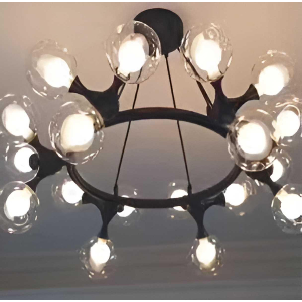 Люстра подвесная Alfa Light F3824-17 BK G9*15