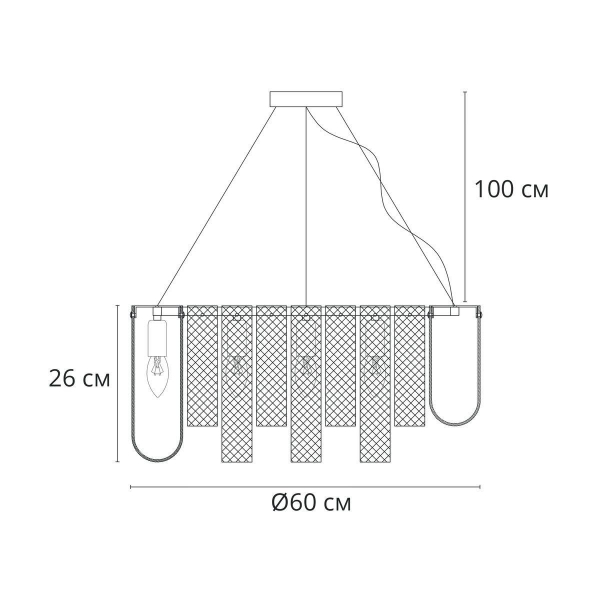 Подвесная люстра Arte Lamp Denebola A4074LM-10CC Подвесная люстра Arte Lamp Denebola A4074LM-10CC
