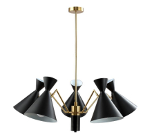 Подвесная люстра Crystal Lux Joven SP5 Gold/Black