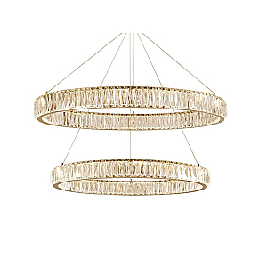 Вертикальная композиция Newport 8240 из двух колец золото №13 S8240_031G