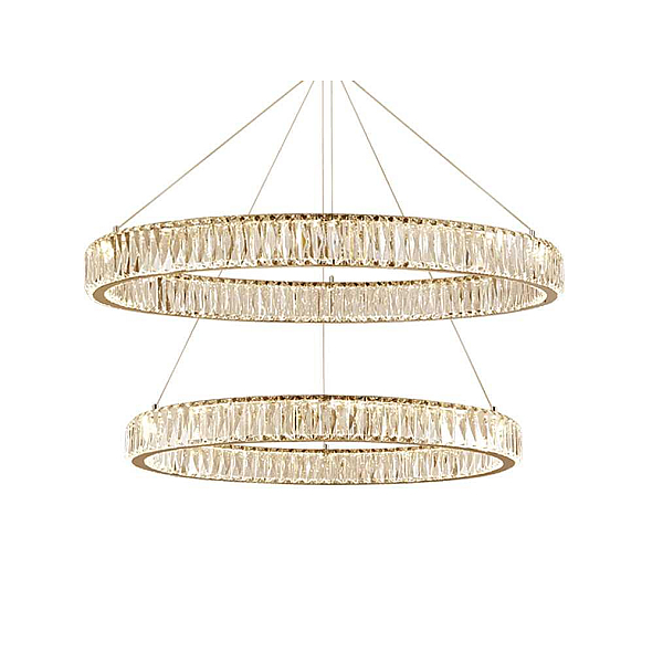 Вертикальная композиция Newport 8240 из двух колец золото №13 S8240_031G