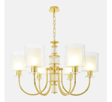 Подвесная люстра Crystal Lux ELENA SP6 GOLD