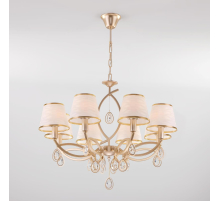 Подвесная люстра Eurosvet 60091/8 перламутровое золото