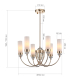Подвесная люстра ST Luce Elegra SL1402.253.06