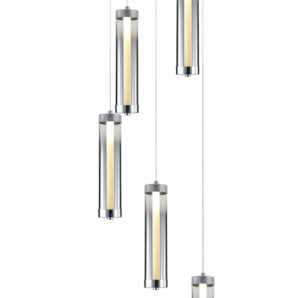 Подвесная светодиодная люстра Indigo Rilucente 11061/5P Chrome V000147L Подвесная светодиодная люстра Indigo Rilucente 11061/5P Chrome V000147L