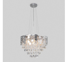 Подвесная люстра Eurosvet Lianna 10123/8 хром/прозрачный хрусталь Strotskis Smart
