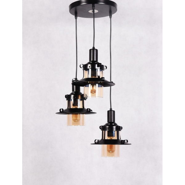 Подвесная люстра Lumina Deco Capri LDP 11328 B-3 BK Подвесная люстра Lumina Deco Capri LDP 11328 B-3 BK