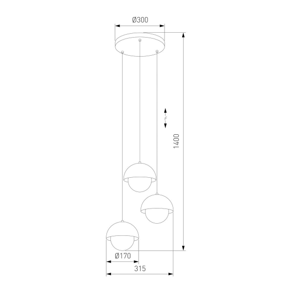 Подвесная люстра TK Lighting 10206 Bono Подвесная люстра TK Lighting 10206 Bono