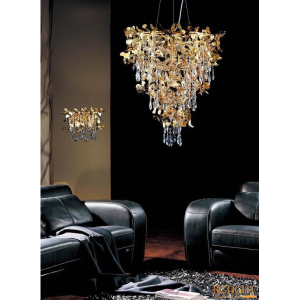 Подвесная люстра Crystal Lux Romeo SP10 Gold D600 Подвесная люстра Crystal Lux Romeo SP10 Gold D600