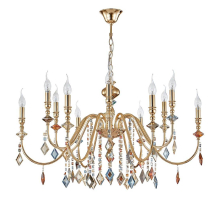 Подвесная люстра Crystal Lux MERCEDES SP6+6 GOLD/COLOR