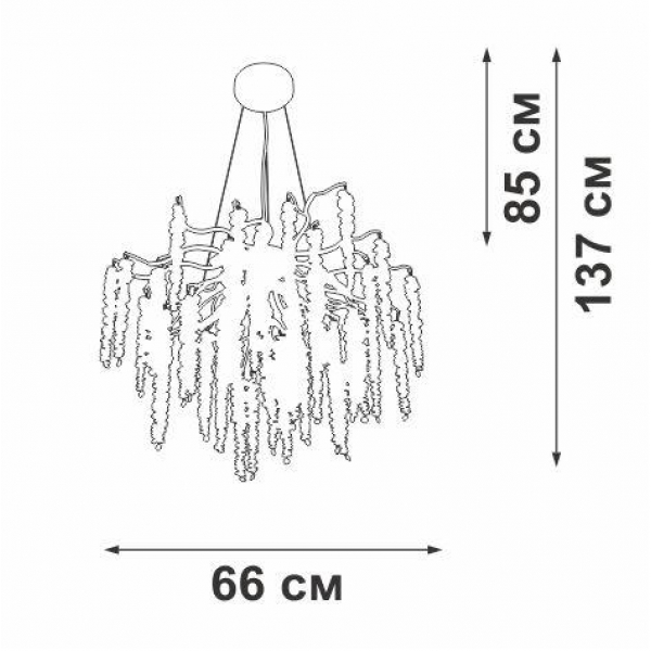 Подвесная люстра Vitaluce V2855-9/7S Подвесная люстра Vitaluce V2855-9/7S