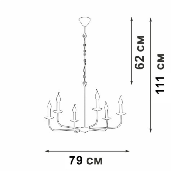 Подвесная люстра Vitaluce V3985-1/6 Подвесная люстра Vitaluce V3985-1/6