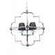 Подвесная люстра Lumina Deco Baltimore LDP 8020-4 CHR+BK