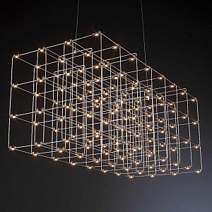 Подвесная люстра Imperium Loft Quasar Cosmos Square Led Pendant Light 120/120/120 252293-22