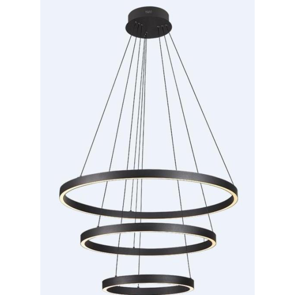 Люстра подвесная Alfa Light F3924-51 black 100W Φ80*H15 0