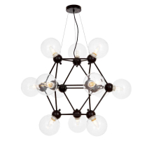 Подвесная люстра Lumina Deco Zodiak LDP 160N-12 BK+PR