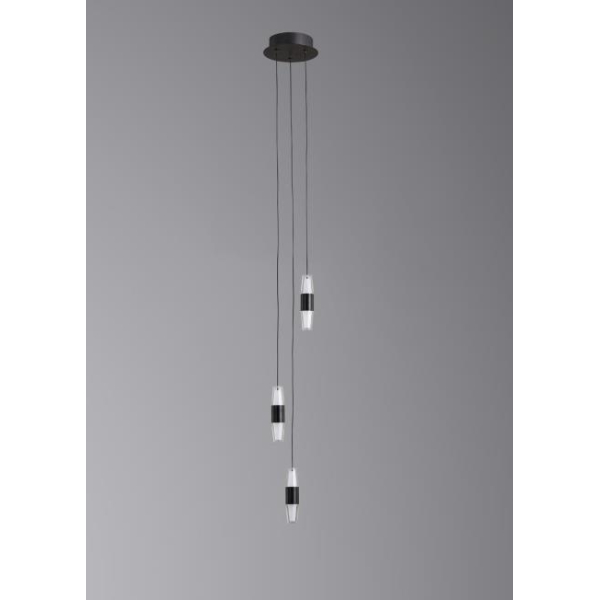 Люстра подвесная Alfa Light F3024-49 BLACK