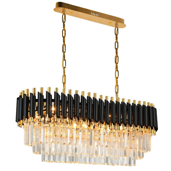 Подвесная люстра Natali Kovaltseva Darian 76017/8C Gold Black Подвесная люстра Natali Kovaltseva Darian 76017/8C Gold Black