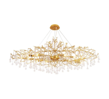Подвесная люстра Crystal Lux REINA V2 SP12 L1500 GOLD PEARL