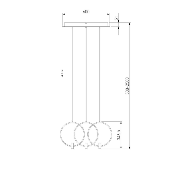 Подвесная светодиодная люстра Eurosvet Layla 50257/3 Led черный Подвесная светодиодная люстра Eurosvet Layla 50257/3 Led черный