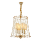 Подвесная люстра Lumina Deco Berton LDP 8013-4 F.GD