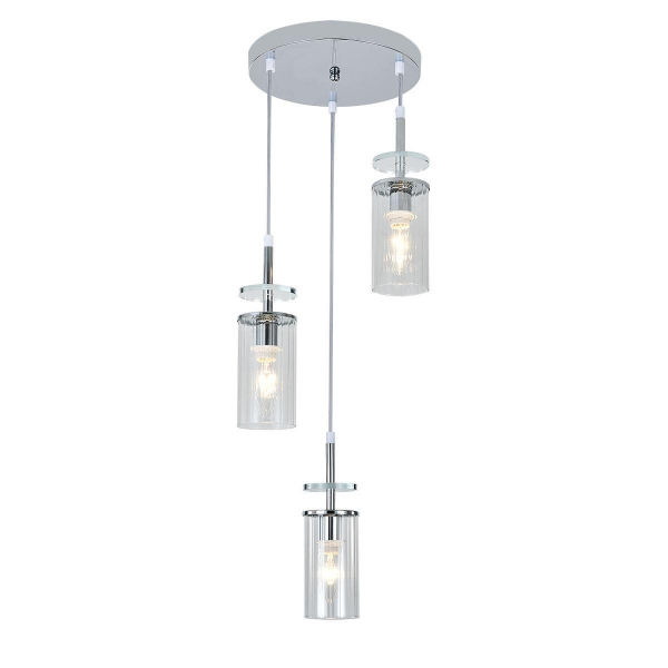 Подвесная люстра Escada Avolto 10191/3 Chrome Подвесная люстра Escada Avolto 10191/3 Chrome