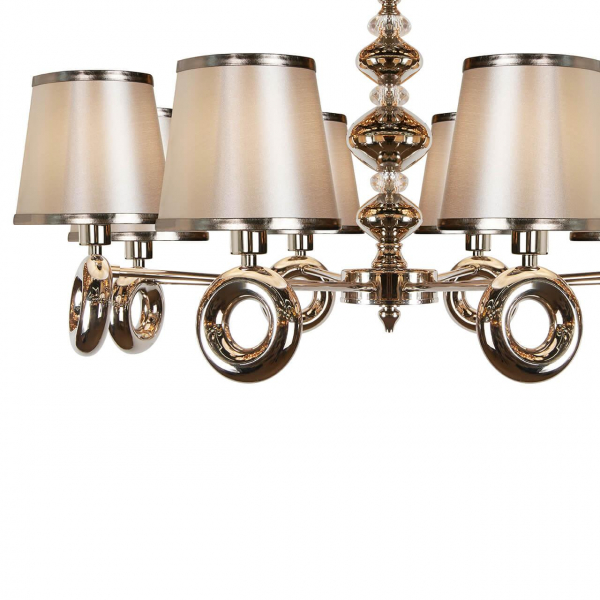 Подвесная люстра iLamp Brooklyn P2401-8 Nickel Подвесная люстра iLamp Brooklyn P2401-8 Nickel