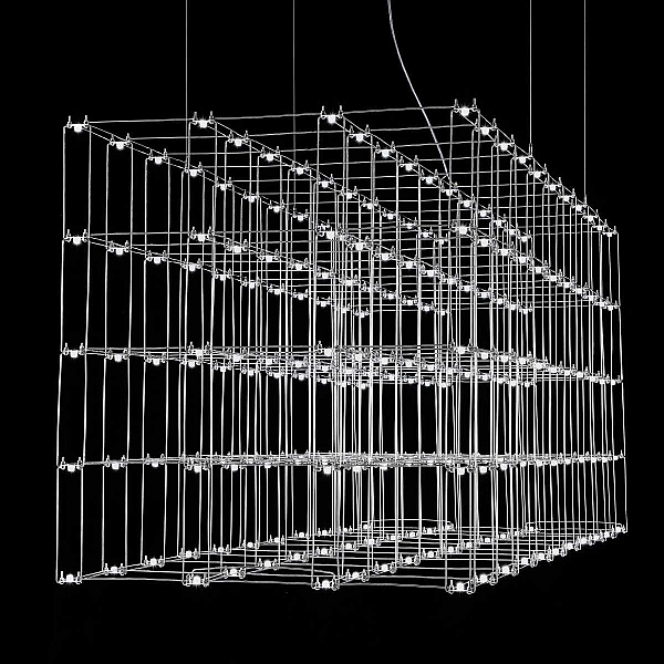 Подвесная люстра Imperium Loft Quasar Cosmos Square Led Pendant Light 80/80/200 252290-22