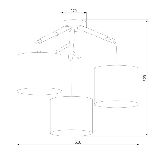 Подвесная люстра TK Lighting 6553 Albero White Подвесная люстра TK Lighting 6553 Albero White