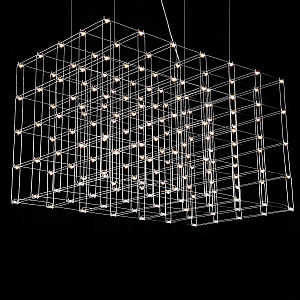 Подвесная люстра Imperium Loft Quasar Cosmos Square Led Pendant Light 80/80/140 252289-22