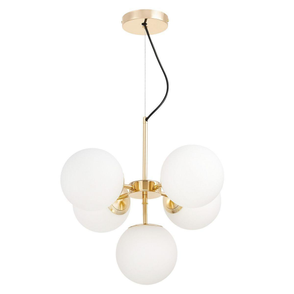 Подвесная люстра Lumina Deco Stelvio LDP 6041-5 GD Подвесная люстра Lumina Deco Stelvio LDP 6041-5 GD