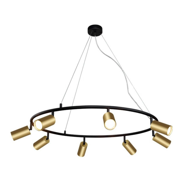 Подвесная люстра Crystal Lux CLT 015C8 D800 BL-GO Подвесная люстра Crystal Lux CLT 015C8 D800 BL-GO