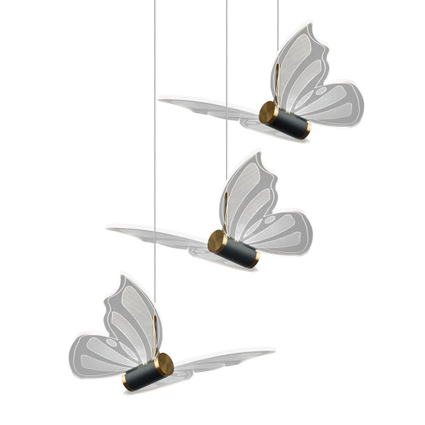 Подвесная светодиодная люстра Natali Kovaltseva Butterflies Led Lamps 81366 Gold Подвесная светодиодная люстра Natali Kovaltseva Butterflies Led Lamps 81366 Gold