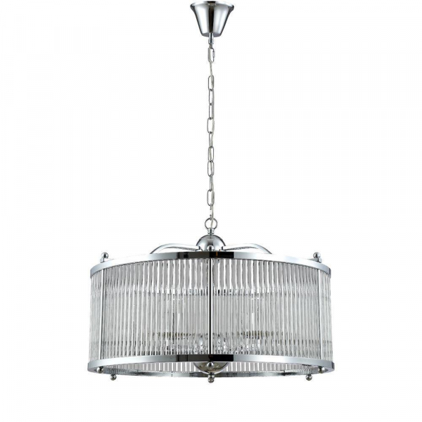 Подвесная люстра Crystal Lux Tadeo SP6 D600 Chrome/Transparente Подвесная люстра Crystal Lux Tadeo SP6 D600 Chrome/Transparente