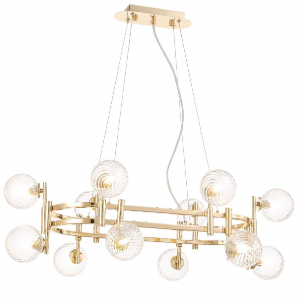 Подвесная люстра Crystal Lux Luxury SP12L Gold Подвесная люстра Crystal Lux Luxury SP12L Gold