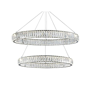 Вертикальная композиция Newport 8240 из двух колец хром №14 S8240_032CH