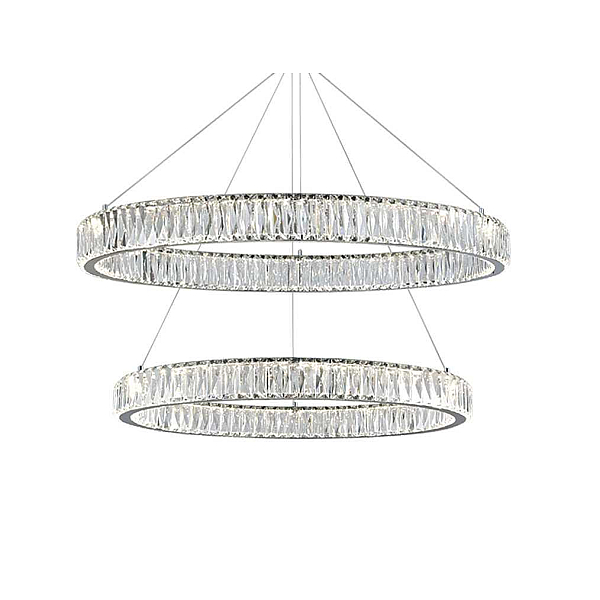 Вертикальная композиция Newport 8240 из двух колец хром №14 S8240_032CH