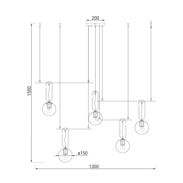 Подвесная люстра Eurosvet Riche 70143/5 белый Подвесная люстра Eurosvet Riche 70143/5 белый