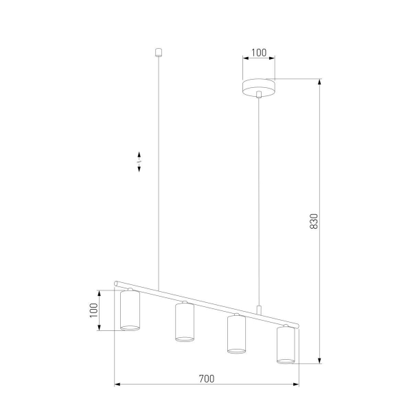 Подвесная люстра TK Lighting 4427 Logan Black Подвесная люстра TK Lighting 4427 Logan Black