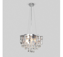 Подвесная люстра Eurosvet Lianna 10123/6 хром/прозрачный хрусталь Strotskis Smart