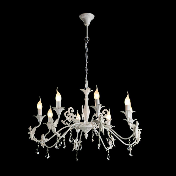 Подвесная люстра Arte Lamp Angelina A5349LM-8WH Подвесная люстра Arte Lamp Angelina A5349LM-8WH