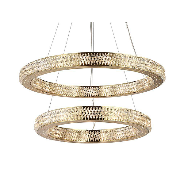 Вертикальная композиция Newport 8560 из двух колец золото №168 S8560_168G