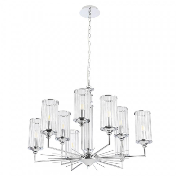 Подвесная люстра Crystal Lux Gloria SP9 Chrome Подвесная люстра Crystal Lux Gloria SP9 Chrome