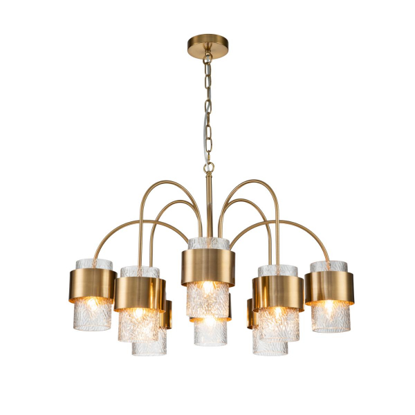 Подвесная люстра Indigo ELEGANZA 12019/A/8P Brass V000323 Подвесная люстра Indigo ELEGANZA 12019/A/8P Brass V000323