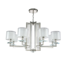 Подвесная люстра Crystal Lux Nicolas SP-PL8 Nickel/White