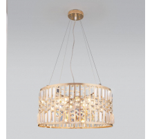 Подвесная люстра Eurosvet Lory 10125/5 золото/прозрачный хрусталь Strotskis Smart