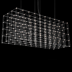 Подвесная люстра Imperium Loft Quasar Cosmos Square Led Pendant Light 80/80/200 252290-22