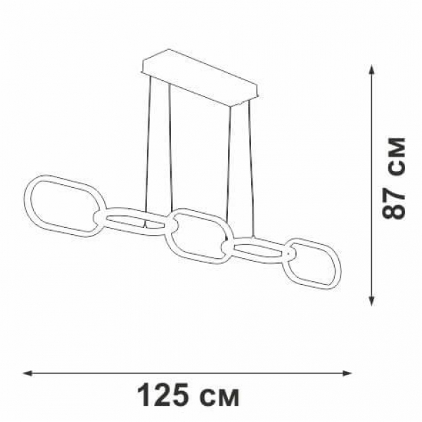 Подвесная светодиодная люстра Vitaluce V4695-1/5S Подвесная светодиодная люстра Vitaluce V4695-1/5S